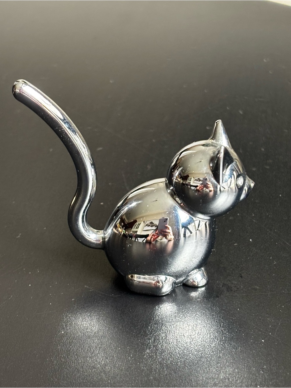 $5 ADD ON Umbra Chrome Cat Ring Holder Silver Tone